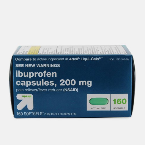 Ibuprofen (nsaid) Pain Reliever & Fever Reducer Softgels - 160ct - Up
