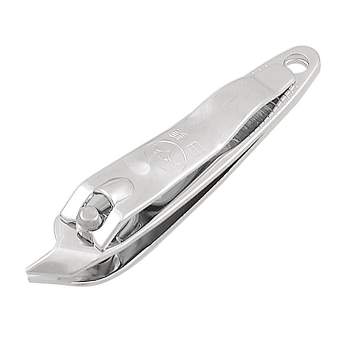 Unique Bargains Fingernail Slanted Tip Metal Nail Clipper Cutter Pedicure Manicure Tool Silver