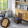 Casafield Rolling Filing Cabinet - Water Hyacinth Hanging File Folder Organizer on Wheels, Home Office Storage - 2 of 4