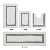 Hotel 4 PC Bath Rug 100% Premium Cotton Tufted Weave Two Tone Reversible Bathroom Rug, Super Soft Absorbent, Machine Washable Bath Mat - 2 of 4