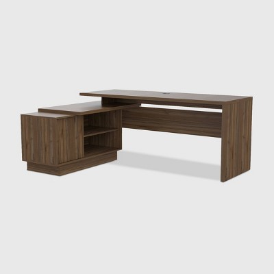 Emery L Shaped Desk Brown - RST Brands