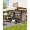Retractable Awning, Manual Awnings for Patio, Sun Shade Patio Awning with Crank Handle, Aluminum Frame, 280g Polyester Fabric, for Balcony - 2 of 4
