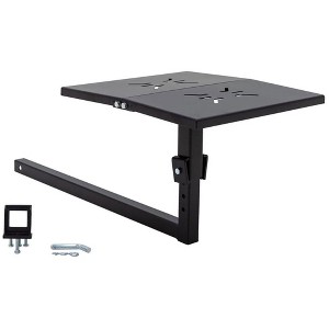 Tow Tuff Folding Work Bench, Heavy-Duty Steel Hitch-Mount Table, 24 x 22 Inch - 1 of 4