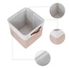 REGALWOVEN Fabric Collapsible Lightweight Open Storage Bins 11 x 11 x 11 Inch 3 Packs - 3 of 4