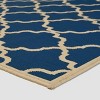 5' x 8' Joselyn Geometric Outdoor Rug Navy/Ivory - Christopher Knight Home: Loomed Polypropylene, Stain-Resistant, Patio Decor - 2 of 4
