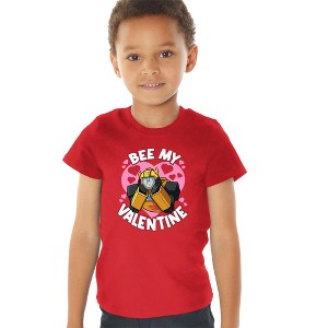 Toddler Boys' Transformers Valentine's Day Bumblebee Bee My Valentine T-Shirt For Toddler Boys And Girls - 1 of 4