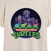Women's - Teenage Mutant Ninja Turtles - City Scape With Turtles Oversized Graphic T-Shirt - 2 of 4