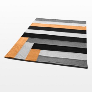 Slickblue Multi-Stripe Coral Fleece Throw, 59x78.7 inches, Warm & Comfortable for Bedroom & Living Room, 5 Color Options - 1 of 3