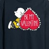 Men's - Peanuts - Be My Valentine Long Sleeve Graphic T-Shirt - 2 of 4
