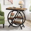 Tribesigns 3-Tier End Table with Storage, Wood Narrow Sofa Side Table for Bedroom Living Room, Light Brown - 4 of 4