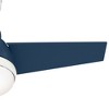 Hunter 36" Valda Lighted Ceiling Fan Indigo Blue Finish - Modern Design for Small Rooms with Integrated LED Light Kit - 3 of 4