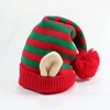 Anna-Kaci Women's Christmas Elf Striped Knit Hat Striped Beanie with Pom-Pom & Elf Ears for Holiday Parties & Festive Decor - 2 of 4