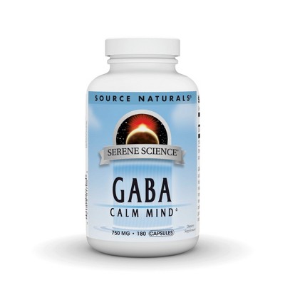 GABA 750mg by Source Naturals, Inc.  -  180 Capsule