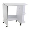 Stradville Expandable Rolling Sewing Table/Craft Station - White - SEI - 3 of 4