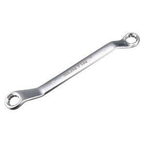 Unique Bargains Metric Cr-V Steel Mirror Polished Finish 12-Point Box End Offset End Torque Wrenches - 1 of 4