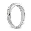 Black Bow Jewelry 14K White Gold 1/6 to 3/4Ctw Lab Created Diamond 11-Stone Channel Band - 3 of 4