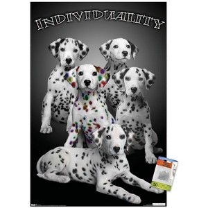 Trends International Keith Kimberlin - Dalmatian Puppies with Colored Spots Unframed Wall Poster Prints - 1 of 4