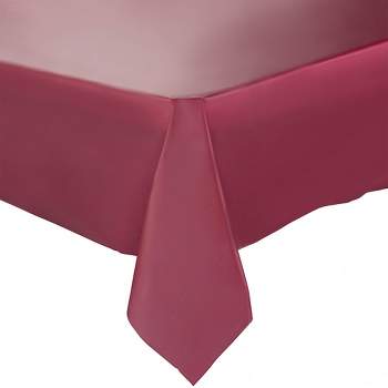Smarty Had A Party Burgundy Rectangular Disposable Plastic Tablecloths (54" x 108") (96 Tablecloths)