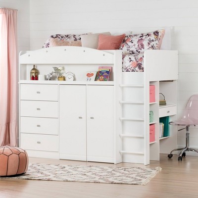 Loft Bed Twin Desk Target, Twin Bunk Bed With Desk And Storage