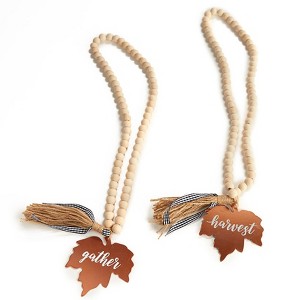 The Lakeside Collection Fall Farmhouse Decor Accents - Fall Farmhouse Decor Accents 2 Pieces - 1 of 4