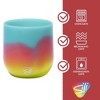 Silipint: Silicone 12oz Stemless Wine Glasses: 2 Pack Aurora - 2 of 4