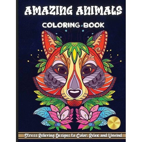 Download Amazing Animals Coloring Book By Emma Silva Paperback Target