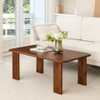 MH London Granite Rectangle Solid Wood Coffee Table For Living Room - 2 of 4
