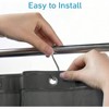 Lightweight PEVA Shower Curtain Liner, 72x72 Inches, Waterproof, 12 Rust - Proof Grommets, Dark Grey - 2 of 4