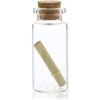48 Pack Small Glass Jars Storage Cork Bottles with Lid Holds 10ml – Message in a Bottle, 0.5 x 2.15 Inches, Clear - image 3 of 4