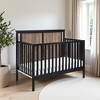 FURNIinspire Cribs 4 In 1 Convertible Crib Baby Bed Toddler Bed Baby Sied Bed, Bedside Crib, Baby Products, Baby Furniture, Black, 56.75"*29.5"*45.25" - 2 of 4