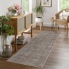 Washable Indoor Modern Solid Soft Non Slip Area Rugs for Bedroom Living Room, Low Pile Thin Carpet - 3 of 4