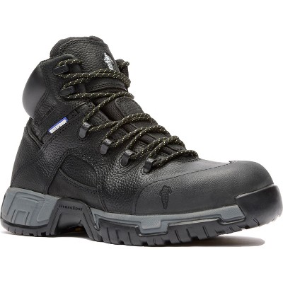 Men's Michelin HydroEdge Steel Toe Puncture-Resistant Waterproof Work Boot, XHY866, Black