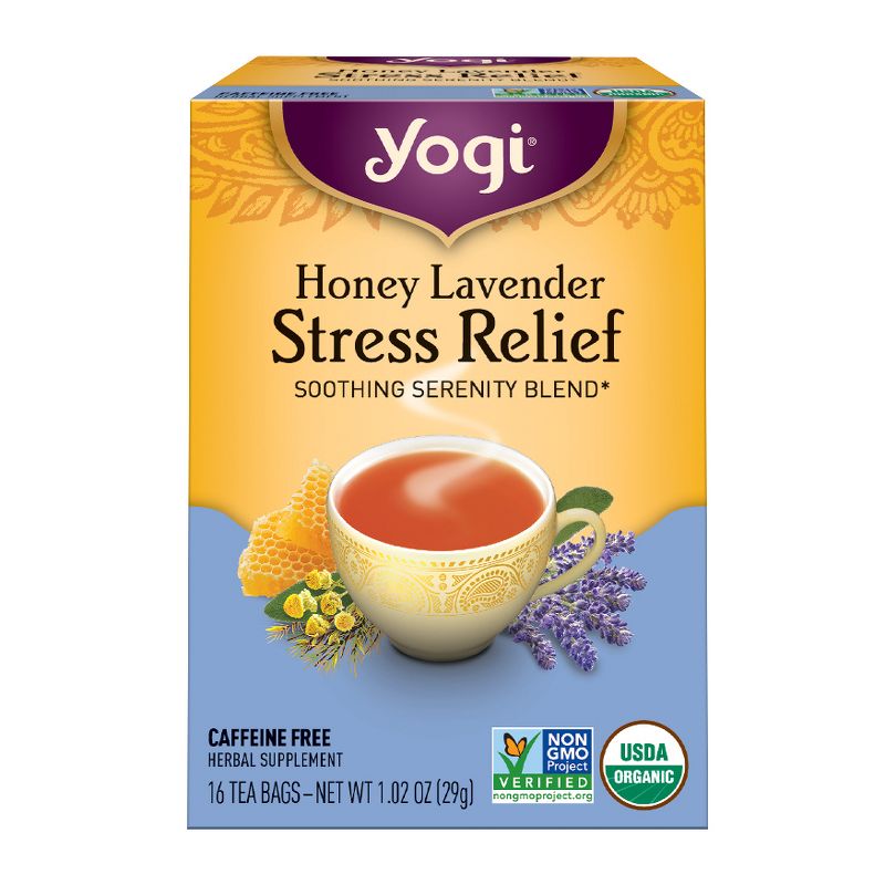 Yogi Tea - Honey Lavender Stress Relief Tea - 16ct, 1 of 12