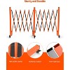 Expandable Metal Barricade, Adjustable Safety Barrier with Wheels, Folding Traffic Fence for Crowd Control, Portable & Heavy-Duty Construction Gate - 3 of 4