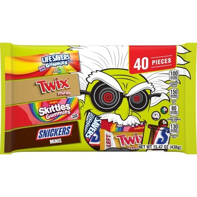 Assorted Halloween Chocolate and Gummy Candy - 15.47oz/40ct