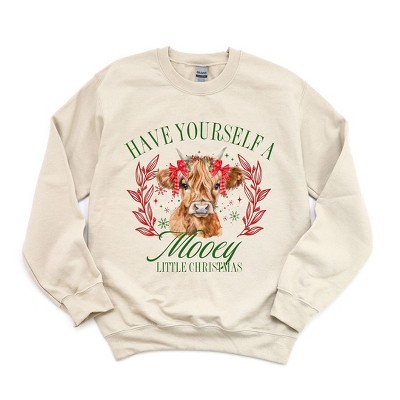Simply Sage Market Women's Graphic Sweatshirt Mooey Christmas