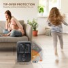 BEYOND HEAT Milkhouse Space Heater, 1300W/1500W Electric Heater with Thermostat, Safe and Quiet for Home Garage Workshop Warehouse, Black - 3 of 4