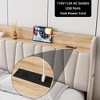 Full/Queen Size Upholstered Bed Frame with Storage Headboard and Charging Station, Platform Bed Frame with Drawers - 4 of 4