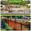 FUFU&GAGA 5/10 Pack Garden Border Fence Panels Heavy Duty Rustproof Metal Landscape Edging for Outdoor Use - 4 of 4