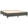 vidaXL Box Spring Bed Frame Dark Gray 72 in.x83.9 in. California King Velvet - 4 of 4