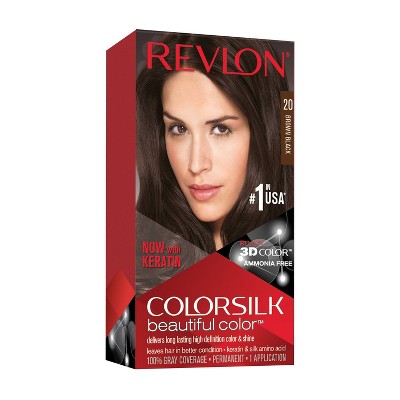 Revlon Colorsilk Beautiful Permanent Hair Color - 4.4 fl oz - Brown/Black - 1 Kit