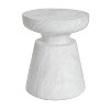 Christopher Knight Home Heike Outdoor Modern Travertine Lightweight Concrete Side Table - 2 of 4