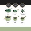 LunaLulinlk 12-Piece Cookware Set Non-Stick - Green - 2 of 3
