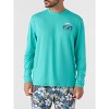 Hang Ten Tidal Long Sleeve Sun Tee Green- Small - 2 of 4