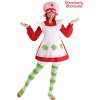 HalloweenCostumes.com Adult Strawberry Shortcake Costume | Women's Nostalgic Starwberryland Character Dress with Bonnet Hat,  Bloomers - 3 of 4