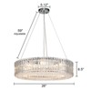 LLHZSY 8-Lights Crystal Pendant Chandelier for Dinning Room Living Room-26" -Chrome - 4 of 4