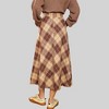 Anna-Kaci Women's Plaid A-Line Midi Skirt with High Waist - 4 of 4