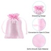 Unique Bargains Mini Smooth Wedding Christmas Satin Bags with Drawstring 50 Pcs - 3 of 4