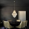 ALOADECOR Vintage Meets Modern Luxury 5-Light Handcrafted Elegance Chandelier with Clear Crystal Beads in Antique Silver - 2 of 4
