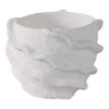 Decorative Ceramic Flower Pot for Home Decor - Indoor and Outdoor Planter - Art-Inspired Plant Pot for Garden, Patio, Shelf, or Entryway - 5" White - 3 of 4